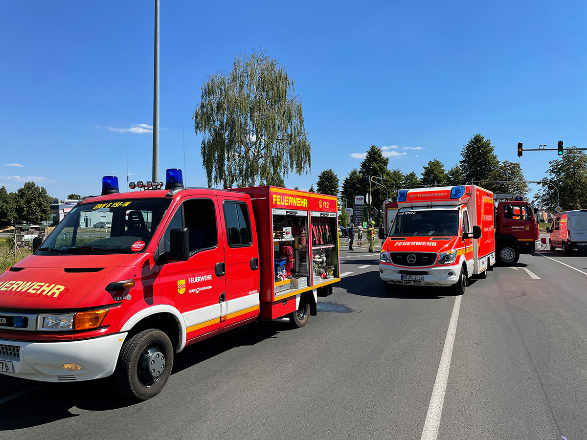 Verkehrsunfall Kreuzung Rankenberg Ecke Königstraße