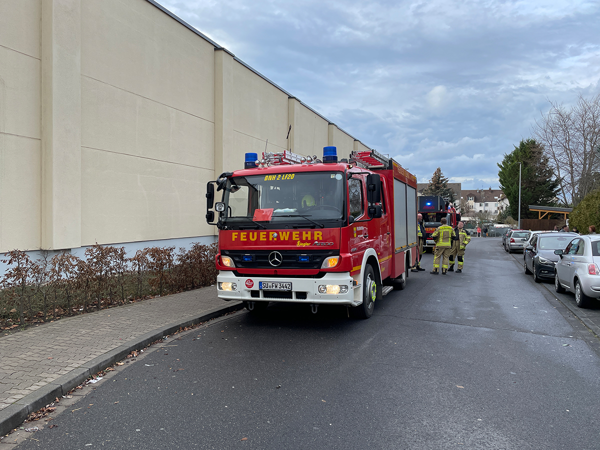 Ausgelöste BMA in einem Imbiss in einem Einkaufszentrum in Roisdorf